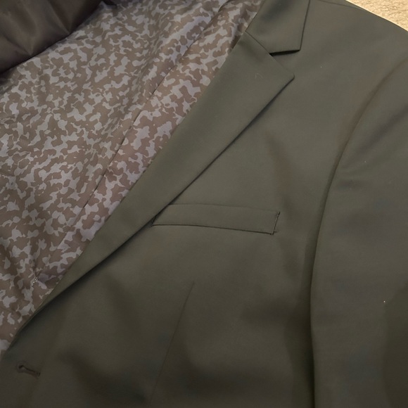 H&M Olive Greenish Grayish Sports Coat Blazer Size 42R - Picture 2 of 5